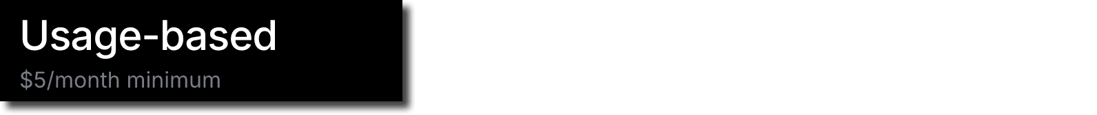 Usage based pricing image